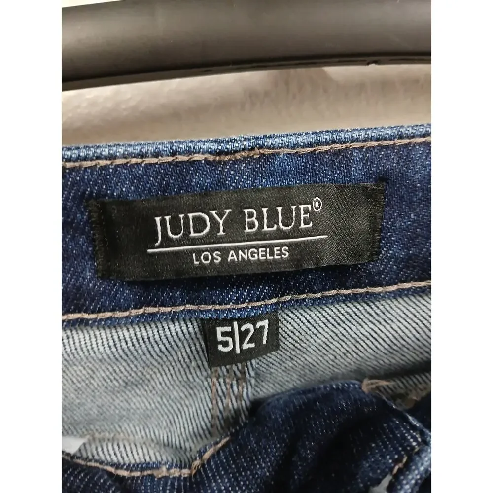 Judy Blue High-Rise Cropped Straight Leg Jeans size 5/27 - Picture 8 of 10